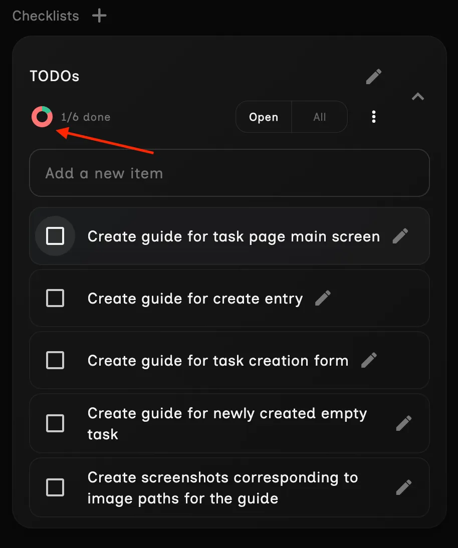 Habit progress indicators showing daily streaks.